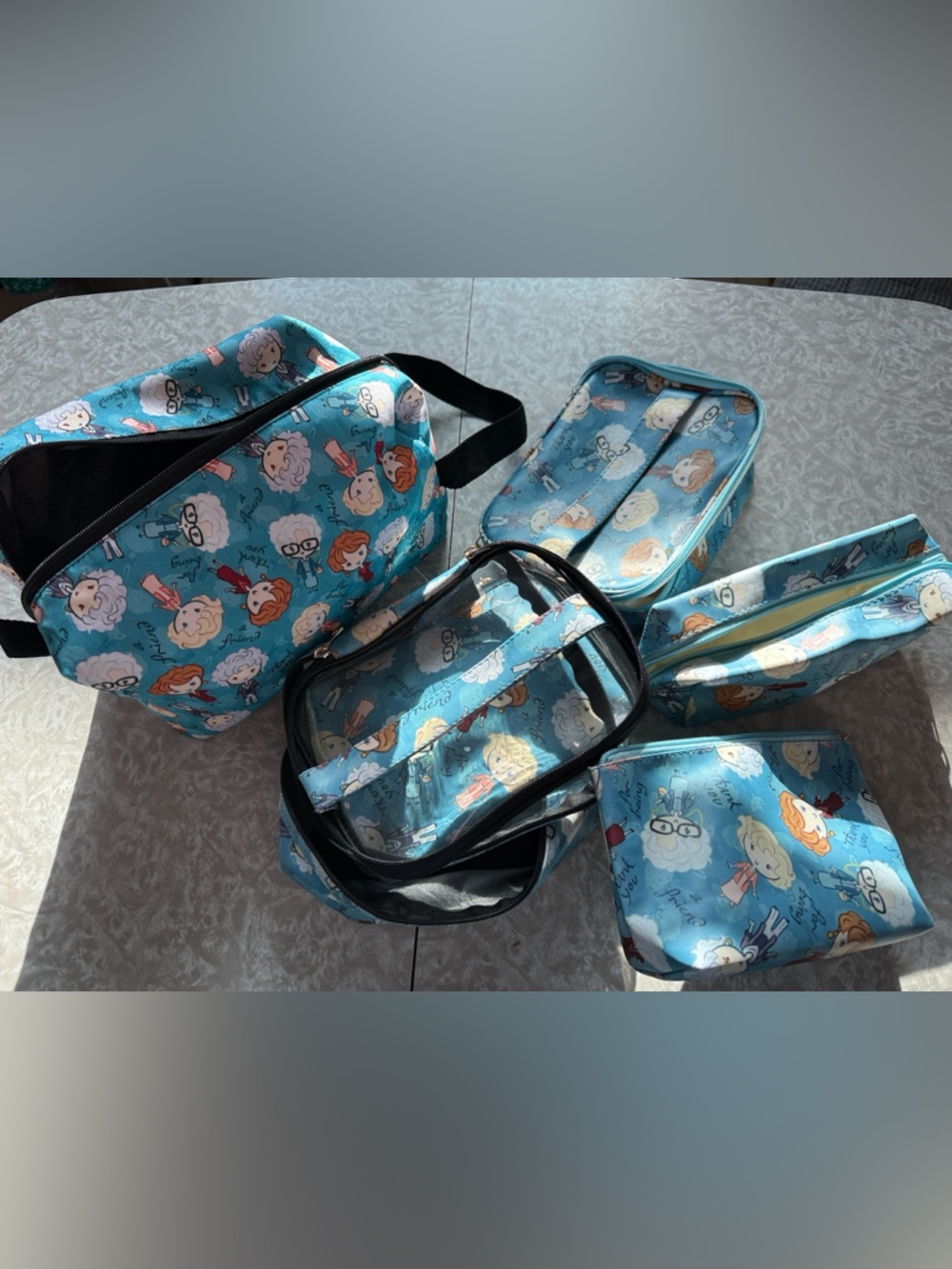 Golden Girls Cartoon Character Makeup Bags